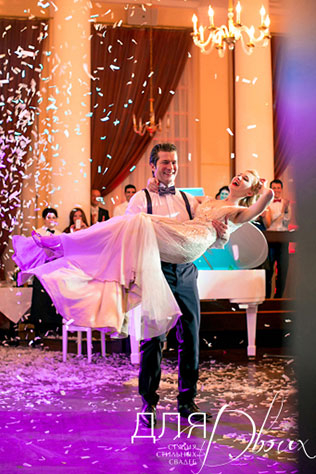 свадьба Анны и Шарля в стиле ар деко