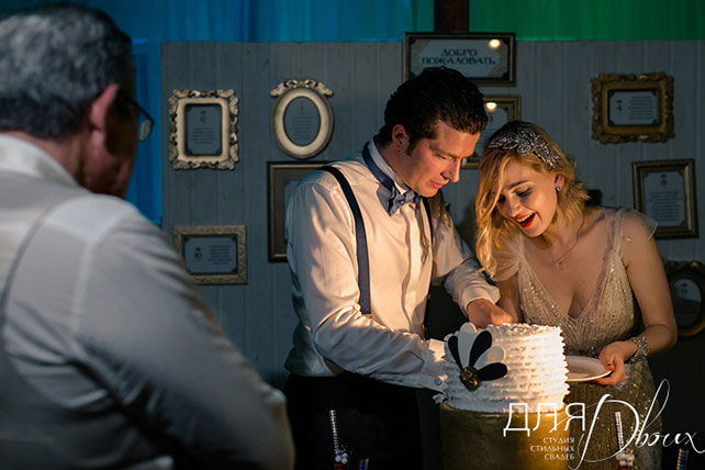 свадьба Анны и Шарля в стиле ар деко