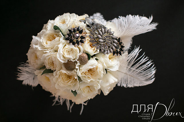 свадьба Анны и Шарля в стиле ар деко