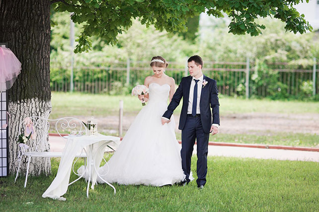 Изящная свадьба в тематике балет, фотосессия жениха и невесты