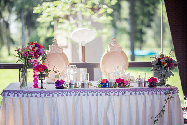 декор стола молодожёнов,  Анна и Александр: свадьба в стиле настольной игры Диксит