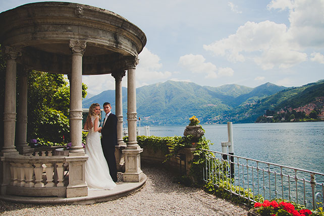 Оксана и Павел: свадьба для двоих на озере Комо, торжественная церемония бракосочетания