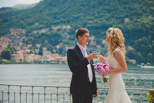 Оксана и Павел: свадьба для двоих на озере Комо, торжественная церемония бракосочетания