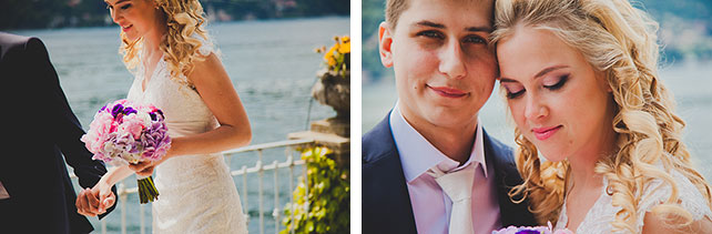 жених и невеста, макияж невесты, Оксана и Павел: свадьба для двоих на озере Комо