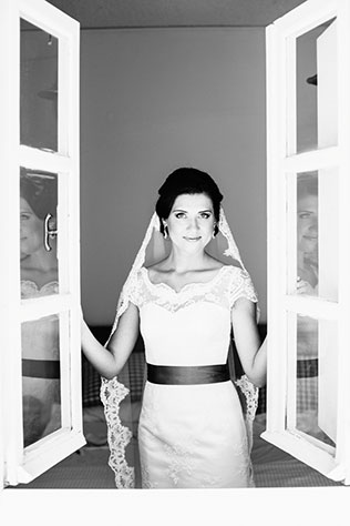 свадьба для двоих на Санторини, образ невесты