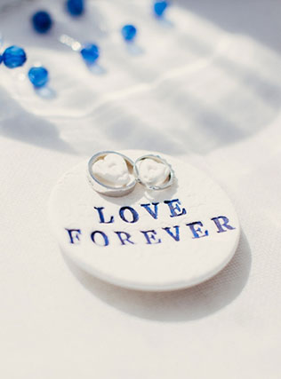 свадьба для двоих на Санторини, кольца