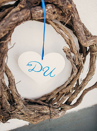 свадьба для двоих на Санторини, детали декора