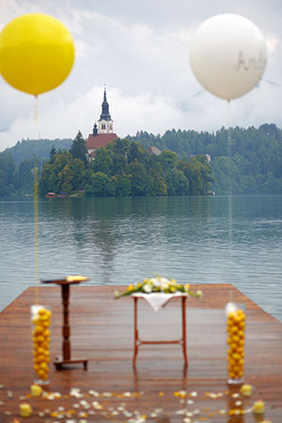 свадьба для двоих в Словении, место церемонии