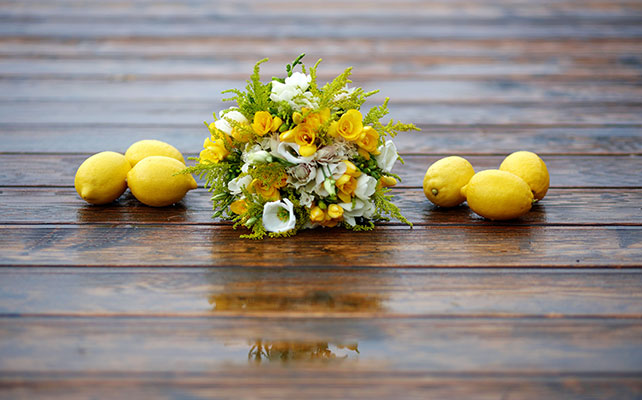 свадьба для двоих в Словении, букет невесты