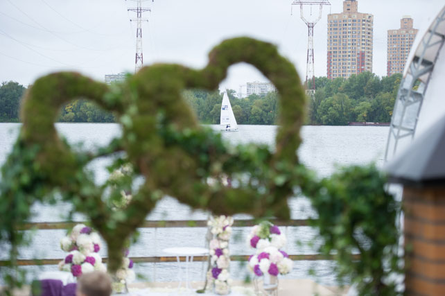 свадьба города мира, декор церемонии