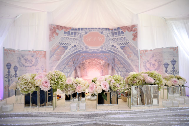 свадьба города мира, стол молодоженов