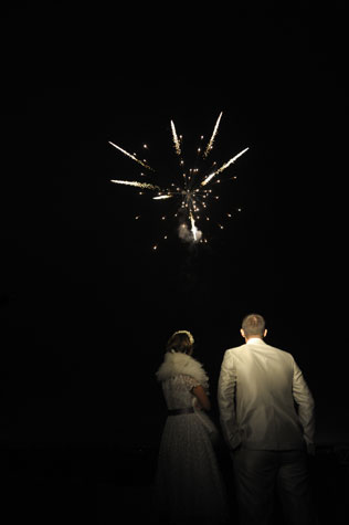 свадьба города мира, фейерверк