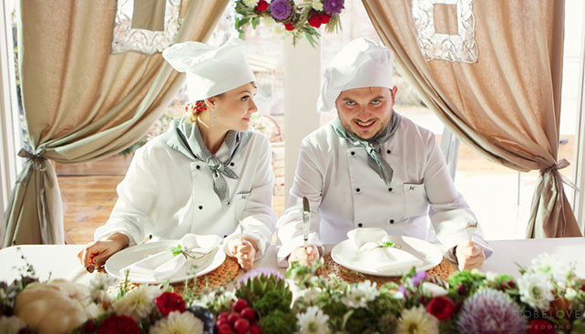 Максим и Юля: свадебно-гастрономический мюзикл Кухня, жених и невеста