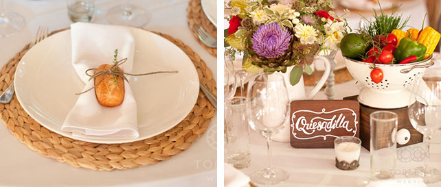 Максим и Юля: свадебно-гастрономический мюзикл Кухня,  декор свадебного стола