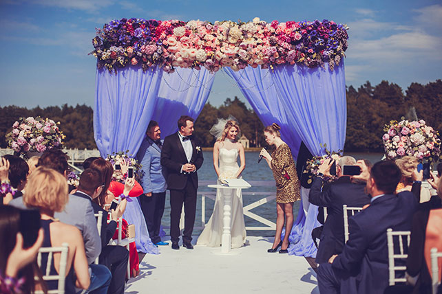 фотографии со свадьбы Марата Башарова, торжественная рагистрация