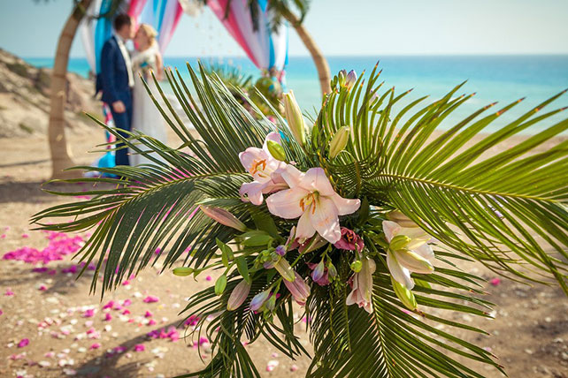 Свадьба на Кипре, цветочный декор