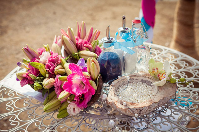 Свадьба на Кипре, песочная церемония