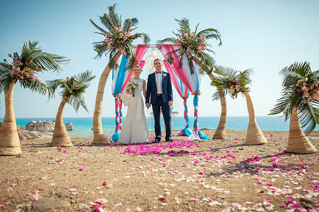 Свадьба на Кипре, жених и невеста