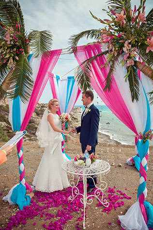 Свадьба на Кипре, молодожены