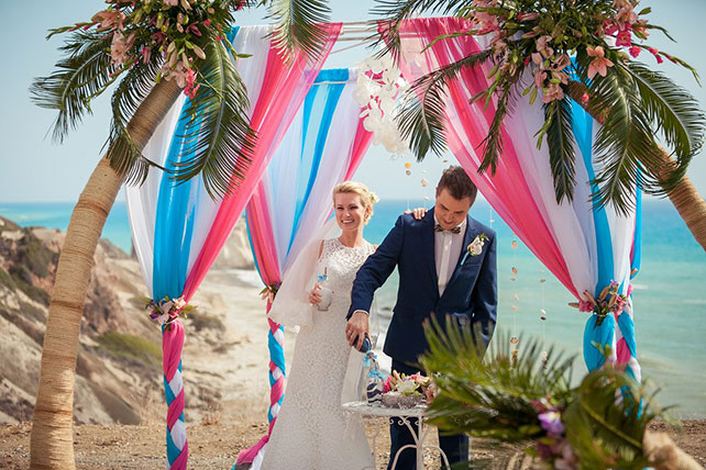 Свадьба на Кипре, невесты и жених