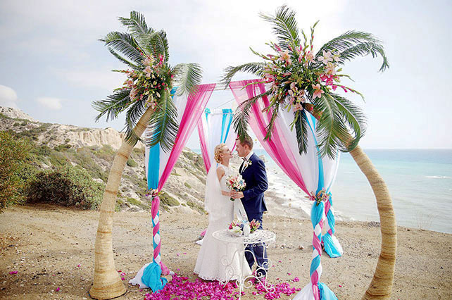 Свадьба на Кипре, поцелуй