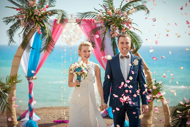 Свадьба на Кипре, муж и жена