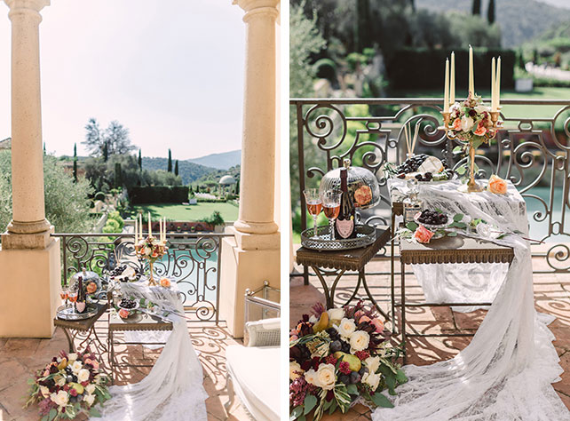 Свадьба на лазурном берегу Франции, декор комнаты невесты