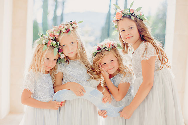 Свадьба на лазурном берегу Франции, дети на свадьбе