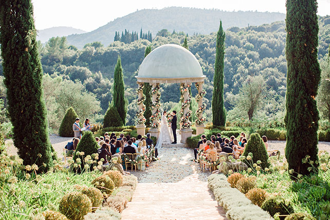 Свадьба на лазурном берегу Франции, церемония бракосочетания