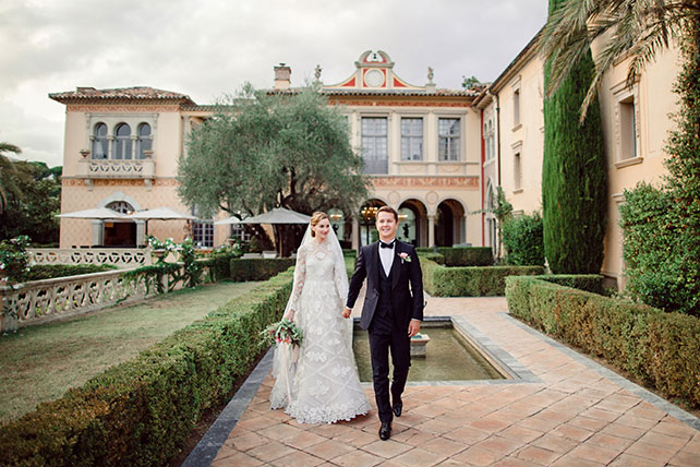 Свадьба на лазурном берегу Франции, фотосессия жениха и невесты 