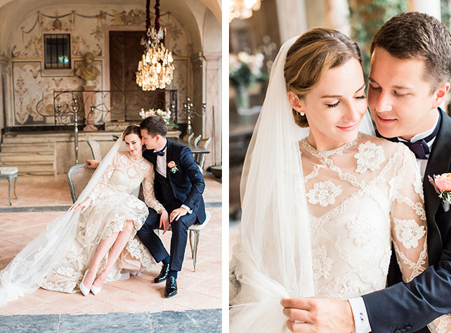 Свадьба на лазурном берегу Франции, фотосессия жениха и невесты