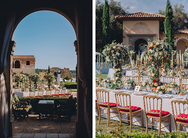 Свадьба на лазурном берегу Франции, декор места торжества