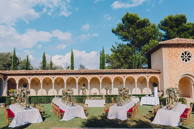 Свадьба на лазурном берегу франции, декор места торжества