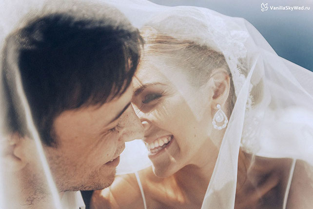 свадьба на Санторини, жених и невеста