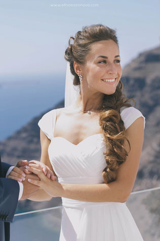 Свадьба на Санторини, церемония бракосочетания