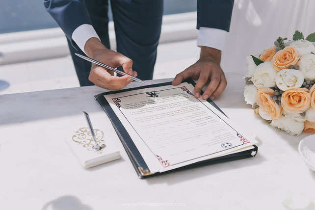 Свадьба на Санторини, церемония бракосочетания