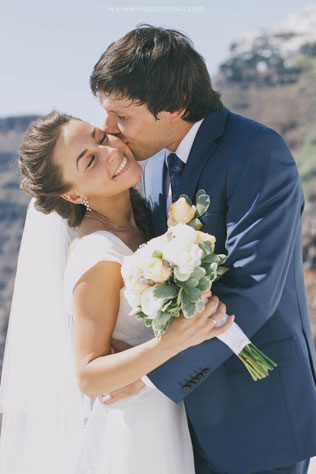 Свадьба на Санторини, церемония бракосочетания