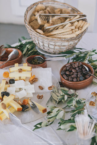 Свадьба на Санторини, сырный стол