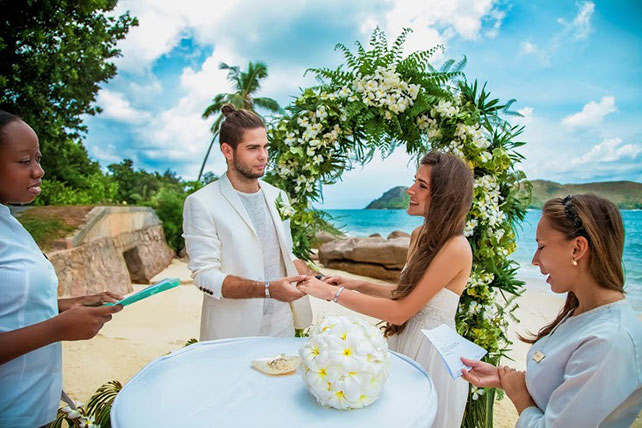 Свадьба на Сейшелах, церемония бракосочетания
