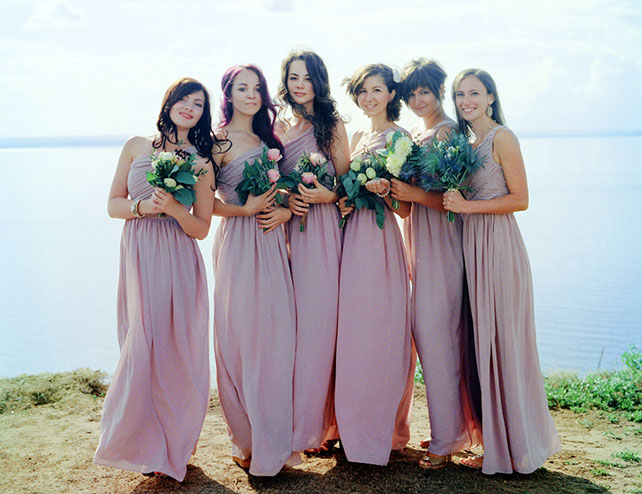 современная свадьба, подружки невесты