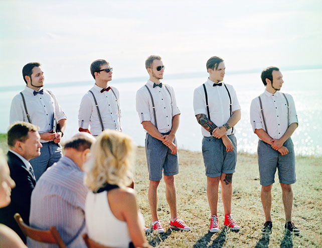 современная свадьба, друзья жениха