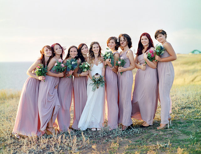 современная свадьба, подружки невесты
