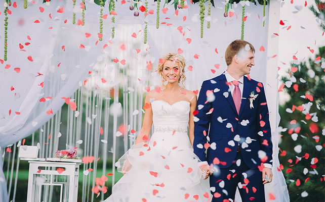 Свадьба орхидей,  церемония бракосочетания