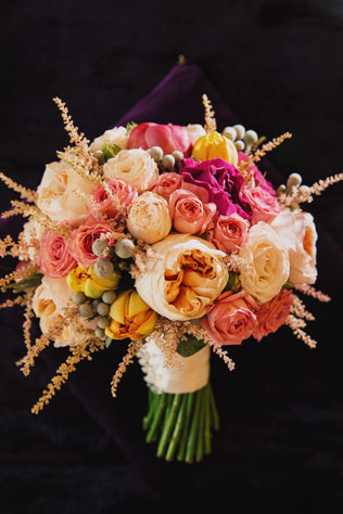 свадьба по фильму, букет невесты в розовом цвете