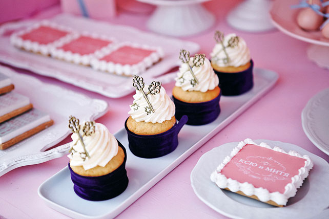 свадьба по фильму, капкейки с ключиками