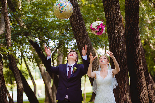 свадьба путешественников, фотосессия жениха и невесты