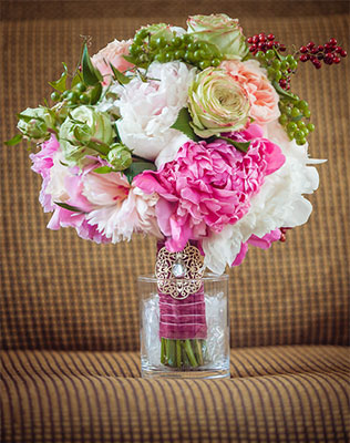 свадьба путешественников, букет невесты