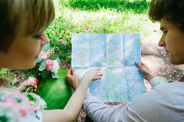 Свадьба с хаски, карта