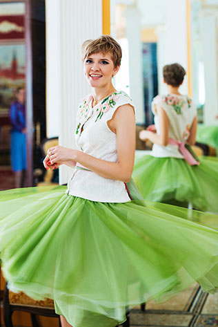 Свадьба с хаски, невеста