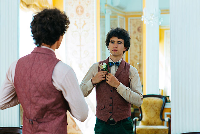 Свадьба с хаски, жених